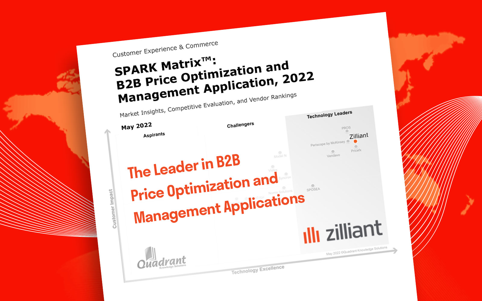 Zilliant Positioned as the Leader in the 2022 SPARK Matrix™ for B2B Price Optimization and Management Applications by Quadrant Knowledge Solutions