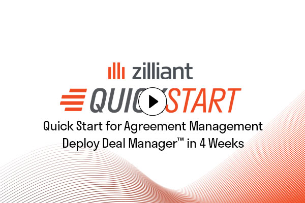 Zilliant Quickstart Agreement Management Video
