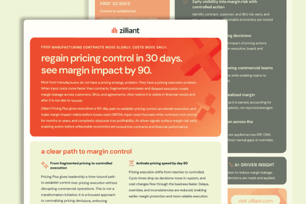 Food Manufacturing: Regain Pricing Control in 30 Days